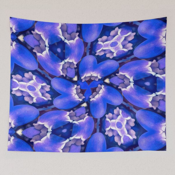 Item preview, Blue Flower Hyacinths Pattern designed and sold by Patternflower.