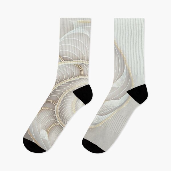 Item preview, White Pearl Fibonacci Golden Ratio Style   designed and sold by RAGANADesign.
