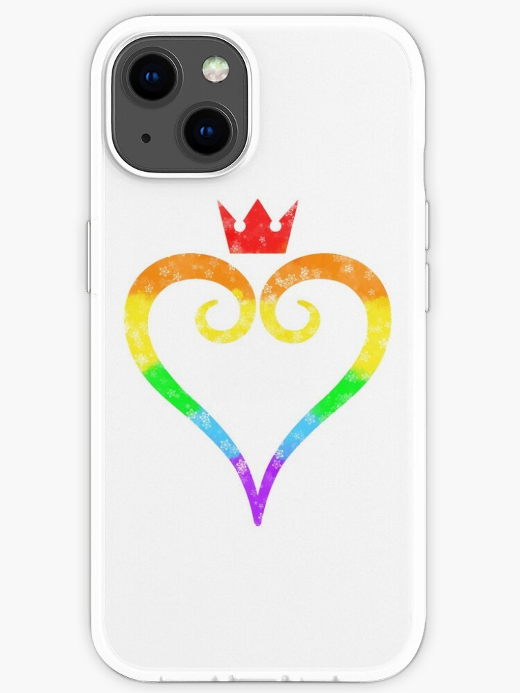 Kingdom Hearts Logo Starry Rainbow Iphone Case By Xlady Aix Redbubble
