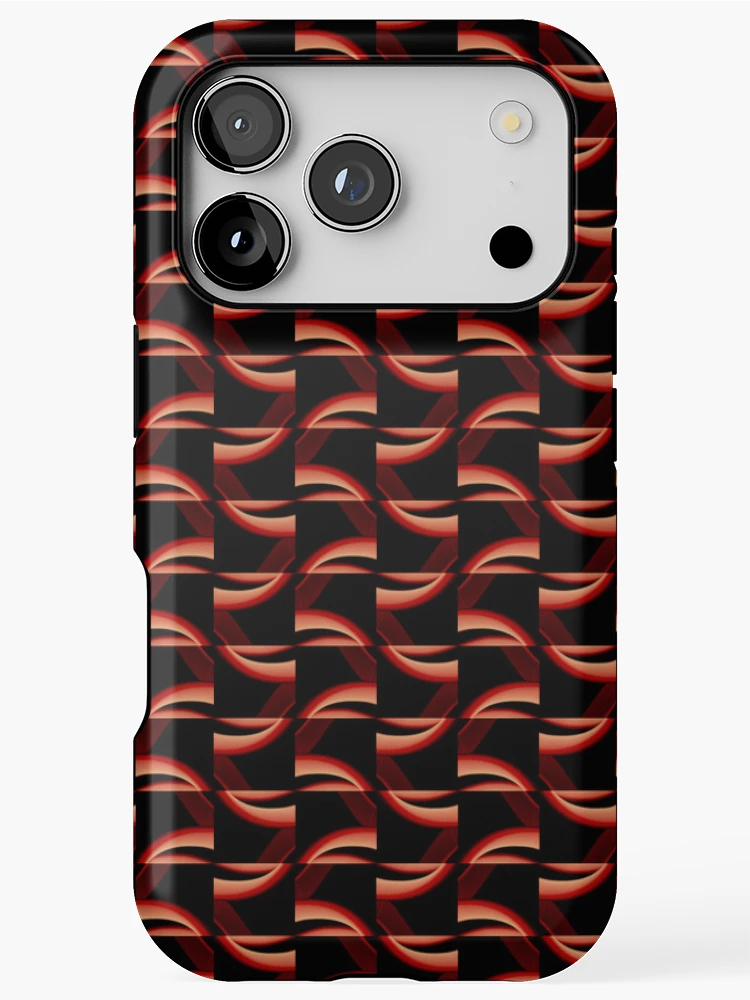 Thumbnail 1 of 4, iPhone Case, Black fire pattern designed and sold by Work of art Shop.