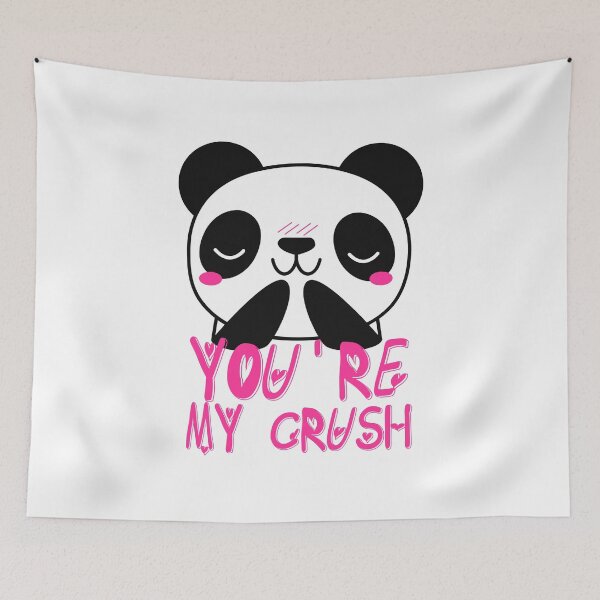 Item preview, you're my crush panda designed and sold by Diamaber.