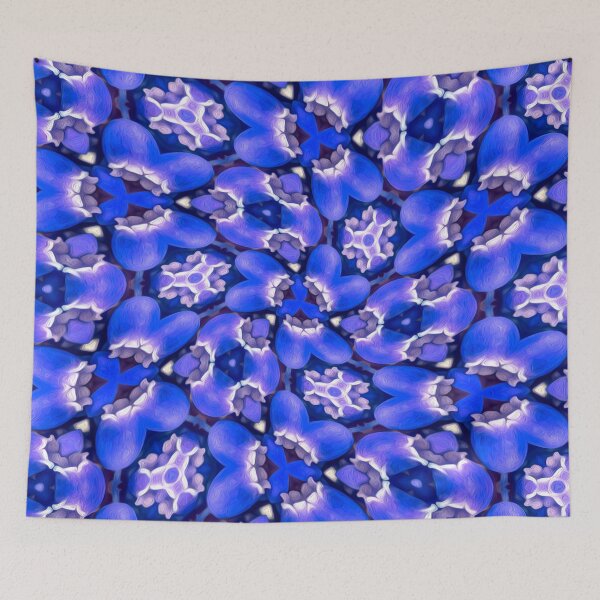 Item preview, Blue Flower Hyacinths Pattern designed and sold by Patternflower.