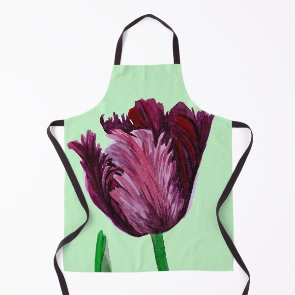 Item preview, Black parrot tulip with leaf designed and sold by MariaY25.