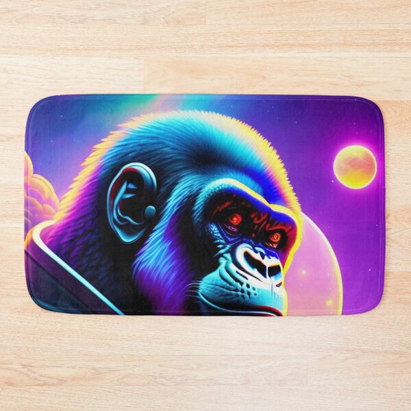 Item preview, Cool astronaut ape illustration in the space, colorful vibrant gorilla monkey digital art 12 designed and sold by vishalraifx.