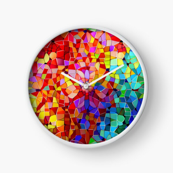 Item preview, geometric rainbow polygon 2d pattern designed and sold by artfullyprompt.