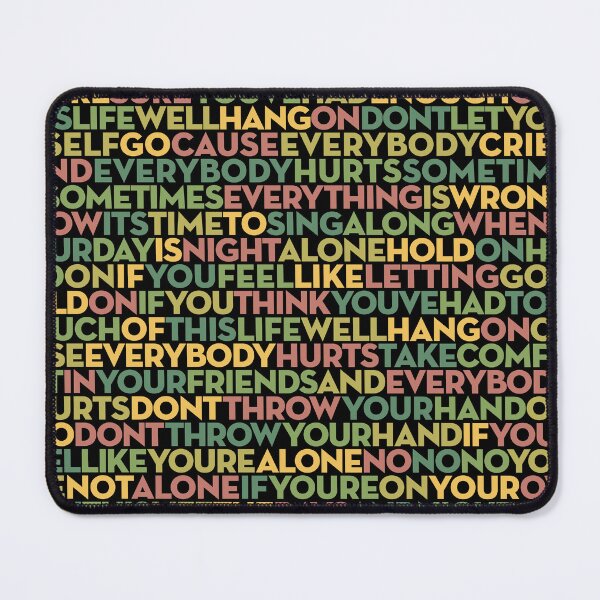 Item preview, Everybody Hurts - R.E.M. (lyrics) v.3 designed and sold by x1brett.