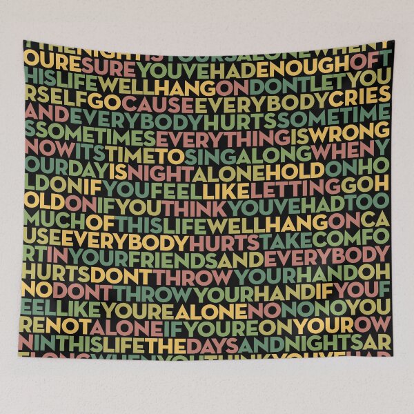 Item preview, Everybody Hurts - R.E.M. (lyrics) v.3 designed and sold by x1brett.