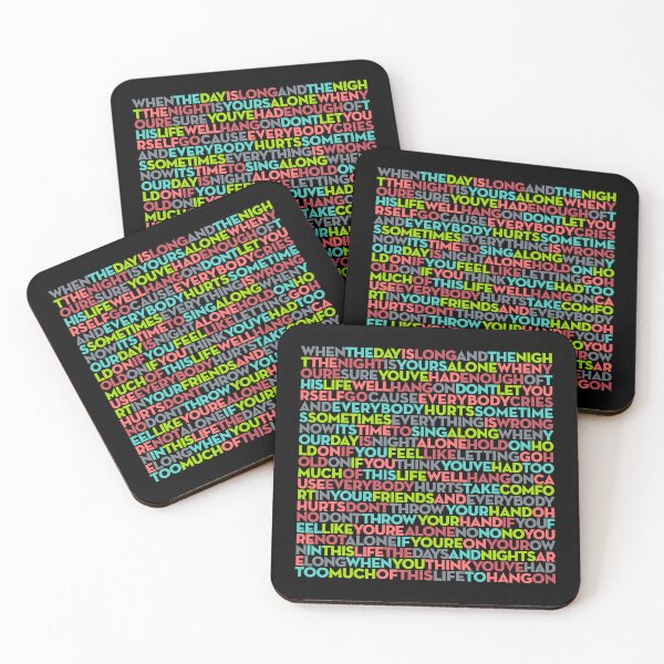 Item preview, Everybody Hurts - R.E.M. (lyrics) v.4 designed and sold by x1brett.