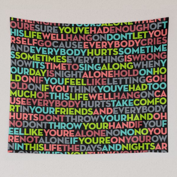 Item preview, Everybody Hurts - R.E.M. (lyrics) v.4 designed and sold by x1brett.