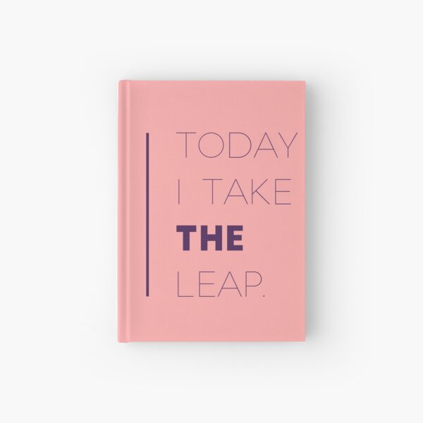 Take the Leap-Purple/Pink Hardcover Journal
