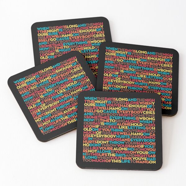 Item preview, Everybody Hurts - R.E.M. (lyrics) v.5 designed and sold by x1brett.