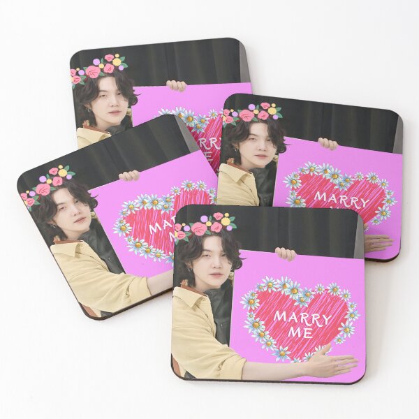 Item preview, Yoongi with marry me poster designed and sold by Juditicona.
