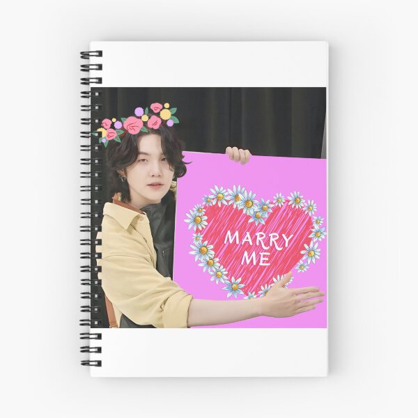 Item preview, Yoongi with marry me poster designed and sold by Juditicona.