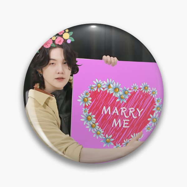 Item preview, Yoongi with marry me poster designed and sold by Juditicona.