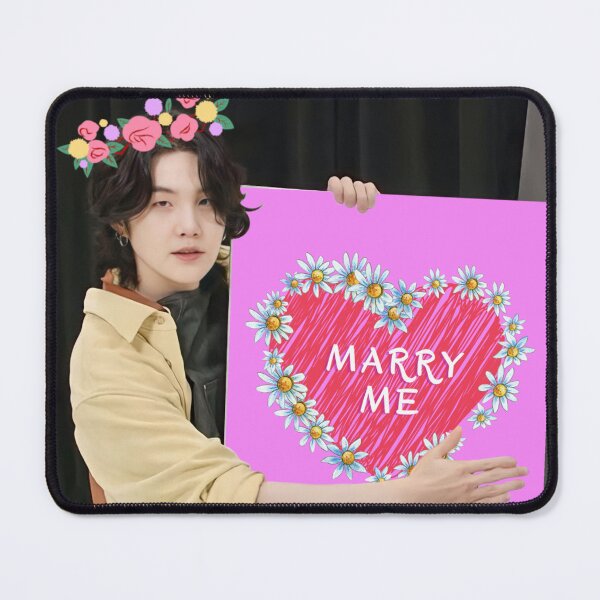 Item preview, Yoongi with marry me poster designed and sold by Juditicona.