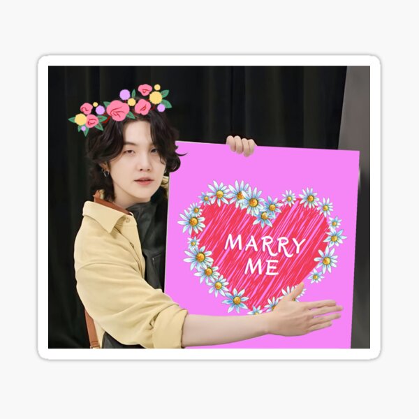 Suga Marry Me Gifts & Merchandise for Sale | Redbubble