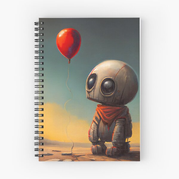 Item preview,  A Sad Lonely Lost Robot -Red Balloon  designed and sold by Gypsykiss.