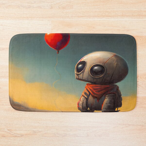 Item preview,  A Sad Lonely Lost Robot -Red Balloon  designed and sold by Gypsykiss.