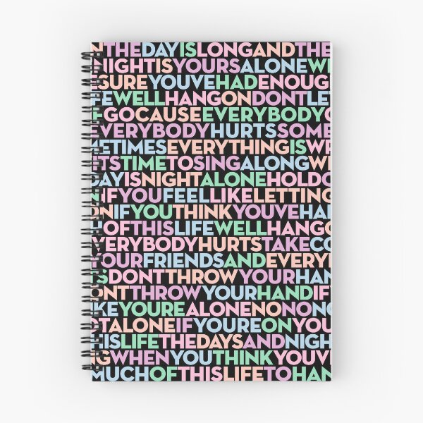Item preview, Everybody Hurts - R.E.M. (lyrics) v.7 designed and sold by x1brett.