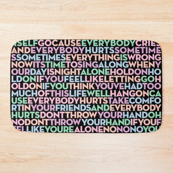 Item preview, Everybody Hurts - R.E.M. (lyrics) v.7 designed and sold by x1brett.
