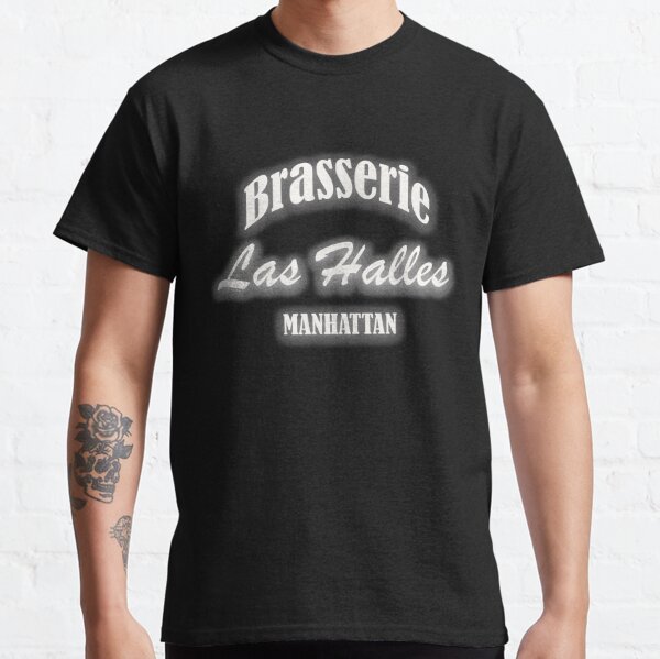 Vintage Looking Brasserie Les Halles' Men's Longsleeve Shirt