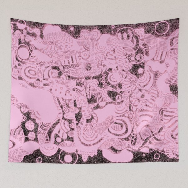 Item preview, Pink abstract composition too designed and sold by RealMatch.
