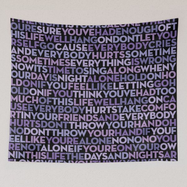 Item preview, Everybody Hurts - R.E.M. (lyrics) v.9 designed and sold by x1brett.