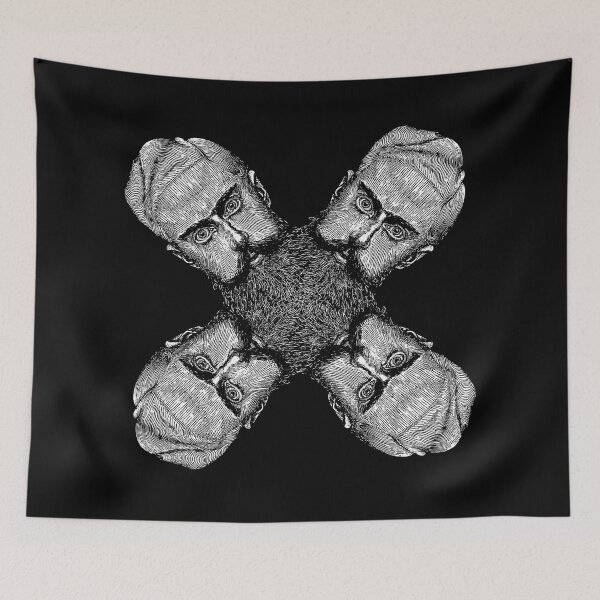 Item preview, Escher Self Portrait Pattern Design designed and sold by Lick-Design.