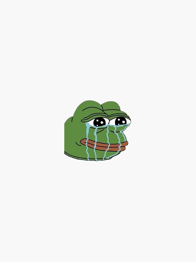 Pepe Frog Crying Meme Sticker For Sale By Arts4fans Redbubble 0219