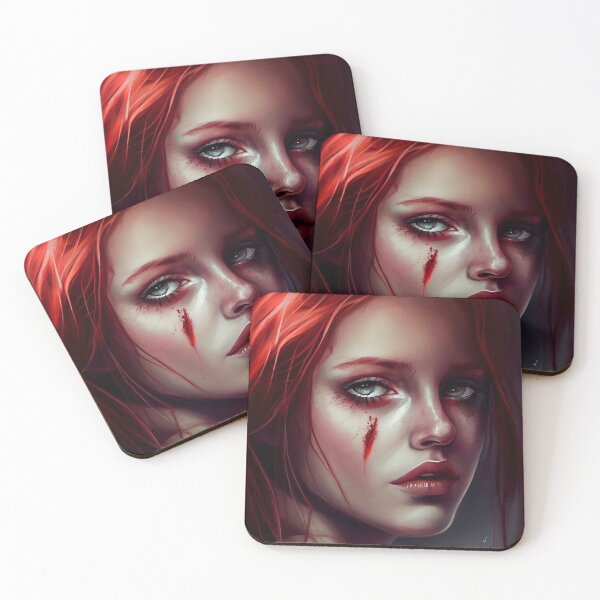 Item preview, Red-haired beautiful fantasy sorceress. designed and sold by Maniock.