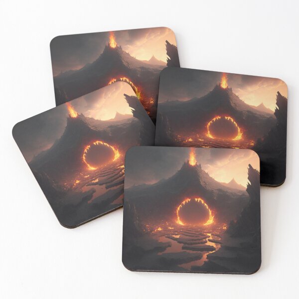 Item preview, Landscape of hell designed and sold by Skull-Breakfast.
