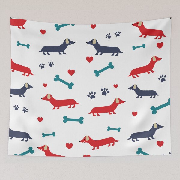 Item preview, Colorful Sausage Dog Pattern designed and sold by Hic21.