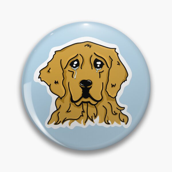 Item preview, Sad golden retriever designed and sold by jellyfishbrain.