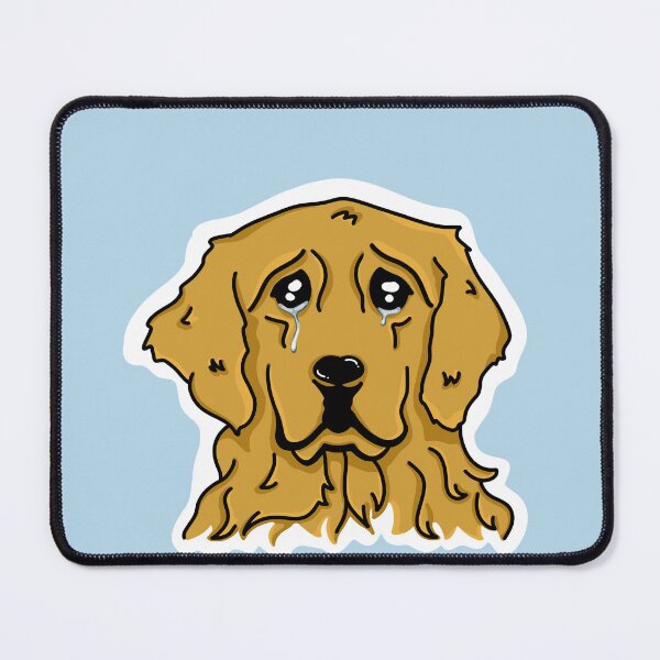 Item preview, Sad golden retriever designed and sold by jellyfishbrain.