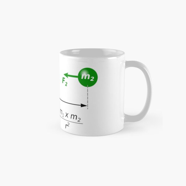 Mechanisms of Newton's Law of Universal Gravitation Classic Mug