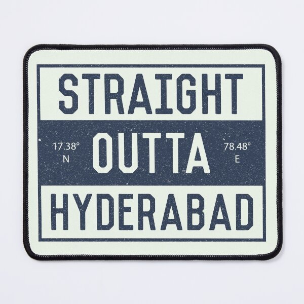 Item preview, Straight Outta Hyderabad | Telugu | Funny Indian Quotes designed and sold by DrawingBoard.