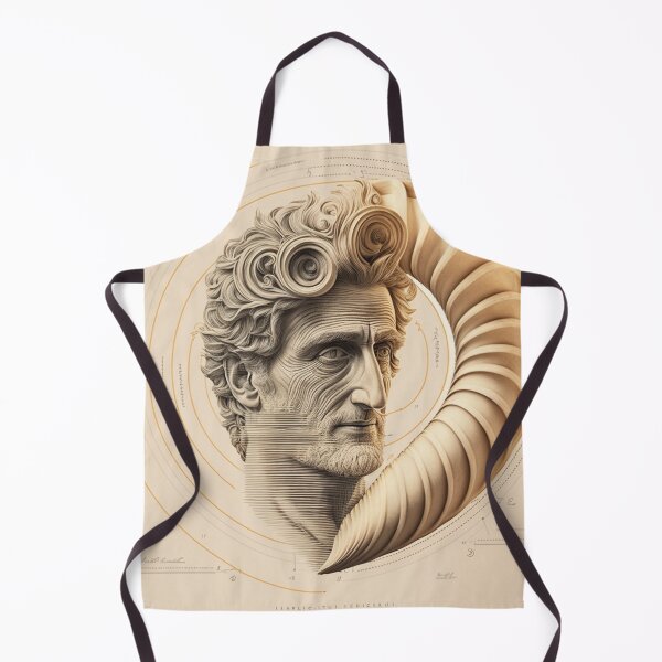 Aperçu de l'œuvre Fibionacci's Portrait Spiral Infographic Hand Drawn créée et vendue par RAGANADesign.