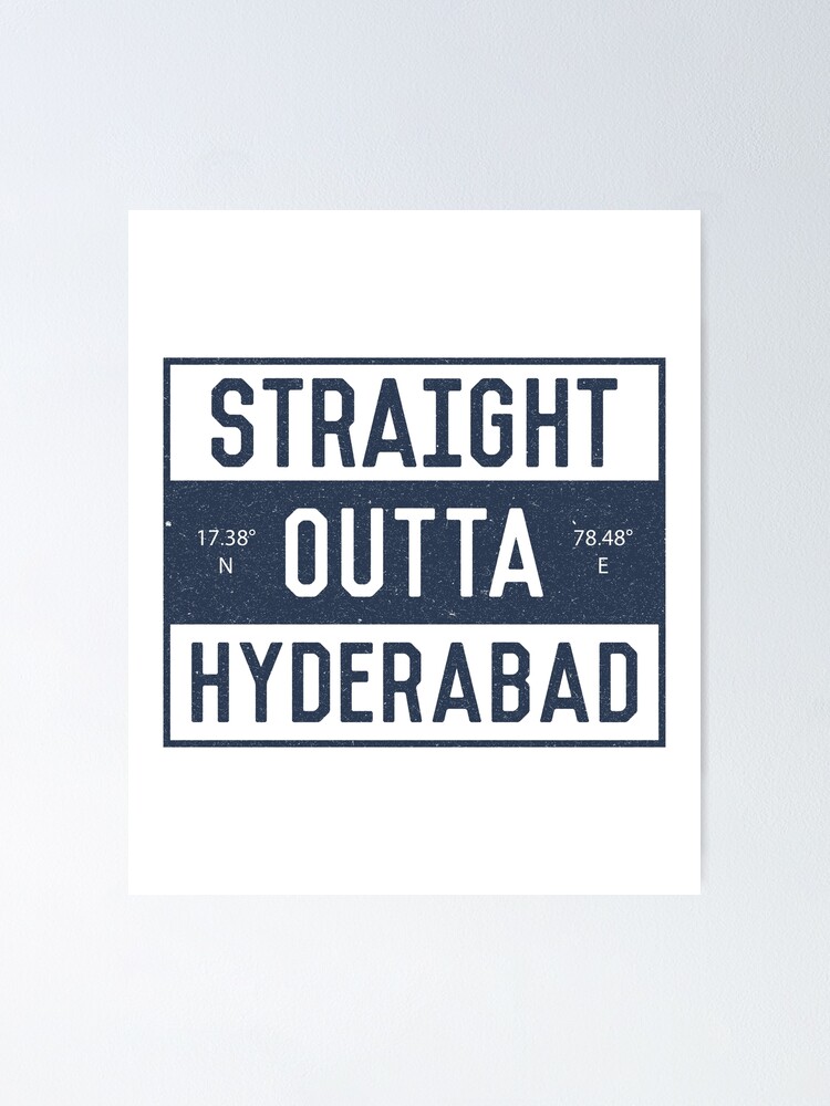 Indian Straight Outta Hyderabad City T-Shirt Indian Straight Outta Hyderabad City T-Shirt