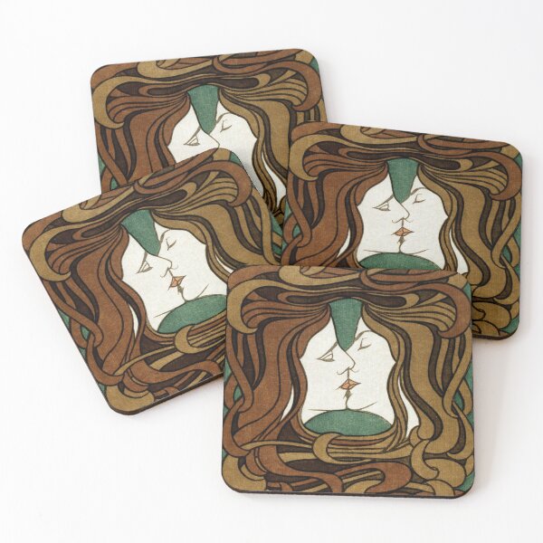 Item preview, The Kiss (1898) by Peter Behrens designed and sold by cjgraphic.