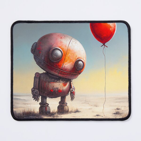Item preview, A Sad Lonely Lost Robot -Red Balloon #2 designed and sold by Gypsykiss.