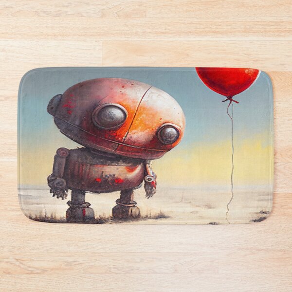 Item preview, A Sad Lonely Lost Robot -Red Balloon #2 designed and sold by Gypsykiss.