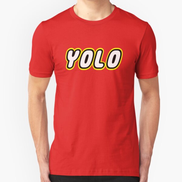 YOLO by Customize My Minifig Slim Fit T-Shirt