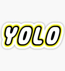 YOLO by Customize My Minifig Sticker
