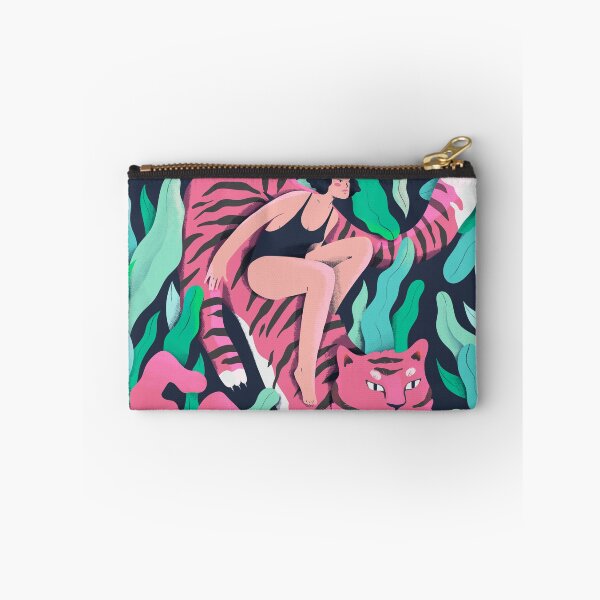 Item preview, Free woman and tiger illustration designed and sold by TinyQueenArt.