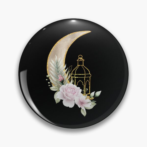 Item preview, Crescent Moon with Flower and Lantern       designed and sold by mirmeldesigns4.