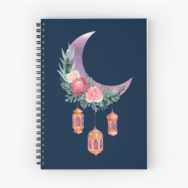 Item preview, Crescent Moon with Flowers and Lanterns      designed and sold by mirmeldesigns4.