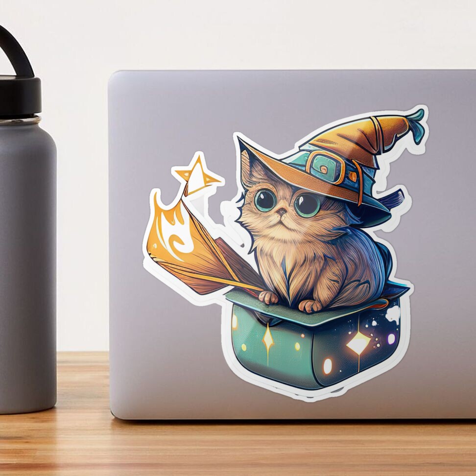 Art by Ifer — Cat in a wizard hat request