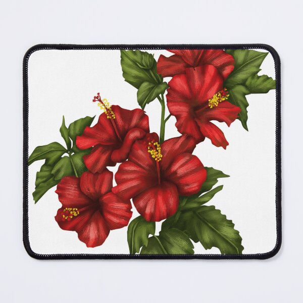 Item preview, Red tropical flowers designed and sold by LIDYN.