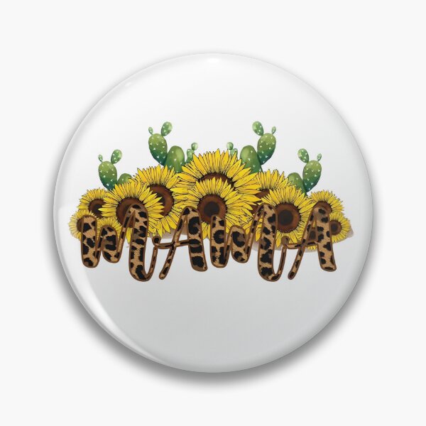 Item preview, MaMa Sunflower Cactus Leopard Print designed and sold by FortuneCookieTs.