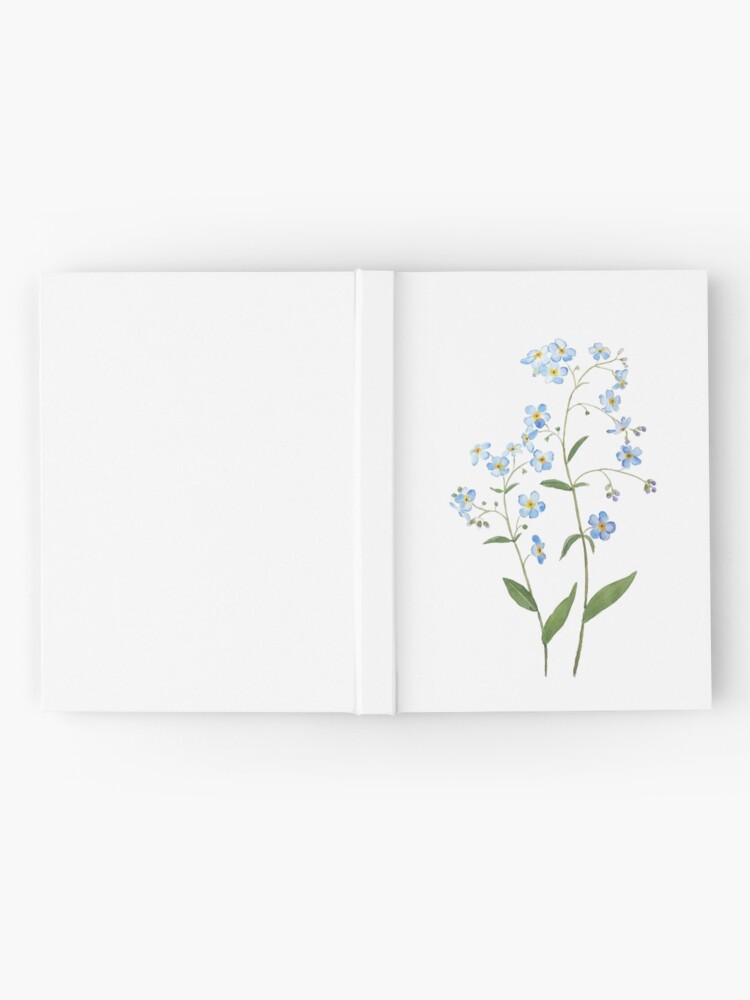 blue forget me not flowers 2021 watercolor  Postcard for Sale by  ColorandColor